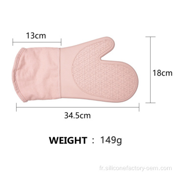 Gants de four de cuisine en silicone